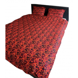 HOUSSE DE COUETTE 2 PERSONNES DANOIS ROUGE 200X220 CM