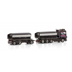 HAUGEN VOLVO FH4 SLEEPER CAB 8X4 RIGED DRAWBAR TRUCK WITH HOOKLIFT SYSTEM - 3 AXLE + ASPHALT CONTAINER