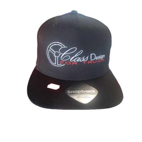 CASQUETTE PLATE CLASS DESIGN NOIR