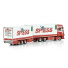 SPIESS SCANIA S HIGHLINE CS20H 6X2 TAG AXLE RIGED REEFER TRUCK DRAWBAR TRAILER - 6 AXLE