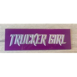 PLAQUE TRUCKER GIRL VIOLET