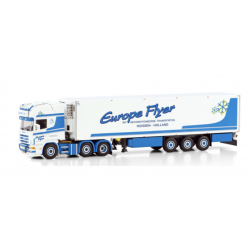 EUROPE FLYER SCANIA R4 TOPLINE 6X2 TWINSTEER REEFER TRAILER - 3 AXLE