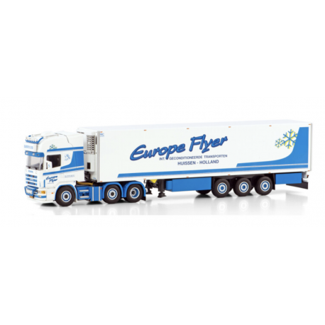 EUROPE FLYER SCANIA R4 TOPLINE 6X2 TWINSTEER REEFER TRAILER - 3 AXLE