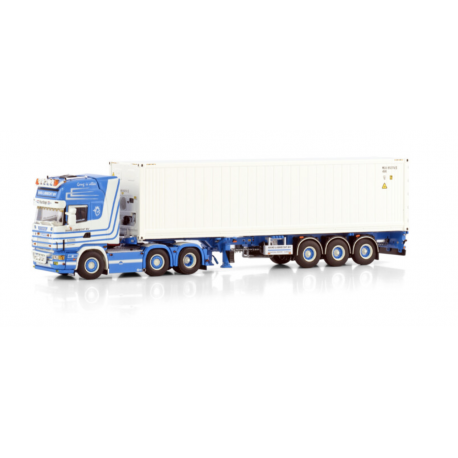 HANS LUBRECHT BV SCANIA R4 TOPLINE 6X2 TWINSTEER CONTAINER TRAILER - 3 AXLE WITH 40FT REEFER CONTAINER HANS LUBRECHT BV SCANIA R4 TOPLINE 6X2 TWINSTEER CONTAINER TRAILER - 3 AXLE WITH 40FT REEFER CONTAINER