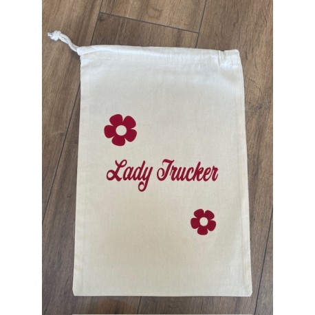 SAC LADY TRUCKER ROUGE VELOUR SAC LADY TRUCKER ROUGE VELOUR