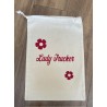 SAC LADY TRUCKER ROUGE VELOUR