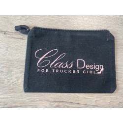 POCHETTE CLASS DESIGN FOR TRUCKER GIRL NOIR/ROSE