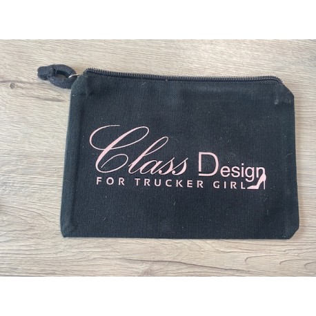 POCHETTE CLASS DESIGN FOR TRUCKER GIRL NOIR/ROSE POCHETTE CLASS DESIGN FOR TRUCKER GIRL NOIR/ROSE