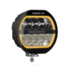Feu longue portée rond à Leds Black Series avec feu de position blanc ou orange - 10/30 Volts - IP68/69K