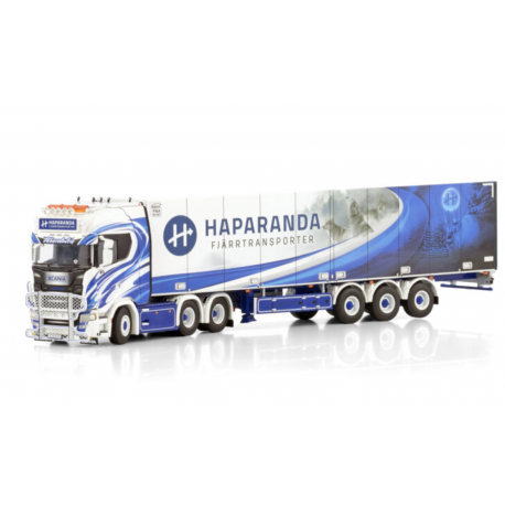 HAPARANDA FJÄRRTRANSPORT SCANIA S HIGHLINE CS20H 6X2 TAG AXLE REEFER TRAILER - 3 AXLE