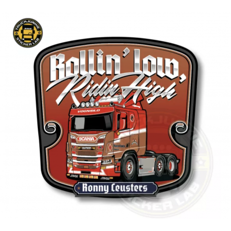 ROLLIN' LOW RONNY CEUSTERS - AUTOCOLLANT FULL PRINT