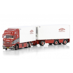 N.C. CHRISTENSEN & SONNER SCANIA R HIGHLINE CR20H RIGED REEFER TRUCK 6X2 TAG AXLE RIGED REEFER DRAWBAR TURNTABLE TRAILER - 3 ...