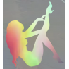 STICKERS GIRL ARGENT