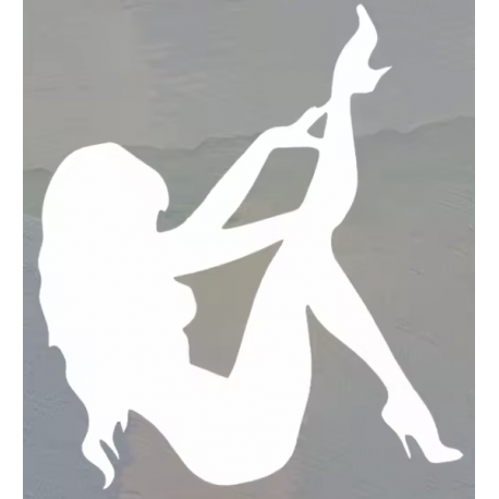STICKERS GIRL BLANC STICKERS GIRL BLANC