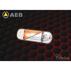Feu de position 3 LED Cristal/Orange