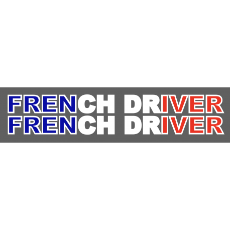 STICKERS FRENCHDRIVER BLEU BLANC ROUGE