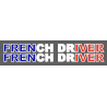 STICKERS FRENCHDRIVER BLEU BLANC ROUGE