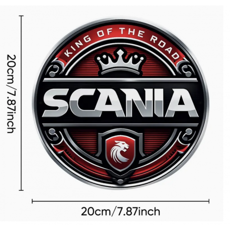 PLAQUE RONDE SCANIA PLAQUE RONDE SCANIA