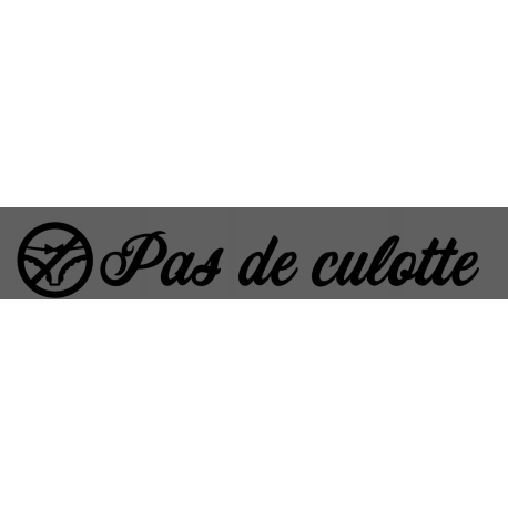 STICKERS PAS DE CULOTTE