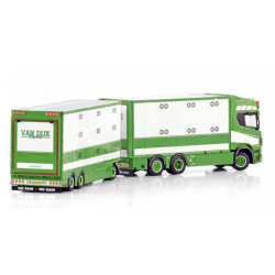 VAN DIJK LIVESTOCK SCANIA R HIGHLINE CR20H 6X2 TAG AXLE RESIN COMBI - 6 AXLE