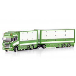 VAN DIJK LIVESTOCK SCANIA R HIGHLINE CR20H 6X2 TAG AXLE RESIN COMBI - 6 AXLE