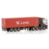 FRANS KAMP TRANSPORT DAF XG+ 6X2 TWIN STEER FLEX CONTAINER TRAILER - 3 AXLE + 40FT CONTAINER