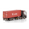 FRANS KAMP TRANSPORT DAF XG+ 6X2 TWIN STEER FLEX CONTAINER TRAILER - 3 AXLE + 40FT CONTAINER