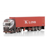FRANS KAMP TRANSPORT DAF XG+ 6X2 TWIN STEER FLEX CONTAINER TRAILER - 3 AXLE + 40FT CONTAINER