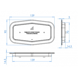 Support double-ampoule 12mm