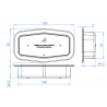 Support double-ampoule 32mm