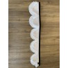 Dépôt vente - Frange beige fils blanc