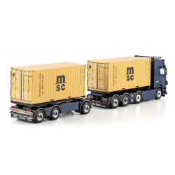 VAN SUIJDAM SCANIA R HIGHLINE CR20H RIGED CONTAINER FRAME TRUCK 8X2 TAG AXLE RIGED TRUCK DRAWBAR WITH HOOKLIFT SYSTEM - 7 AXL...