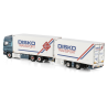 JAN ZWARTEVELD SCANIA 4 SERIES TOPLINE 6X2 TAG AXLE SCANIA R4 TOPLINE RIGED REEFER TRUCK 6X2 TAG AXLE RIGED REEFER DRAWBAR CE...