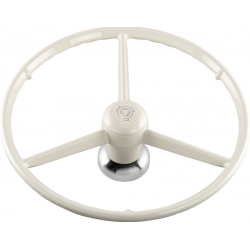 VOLANT 3 BRANCHES - 53CM - SCANIA NG/R-SÉRIE - BLANC