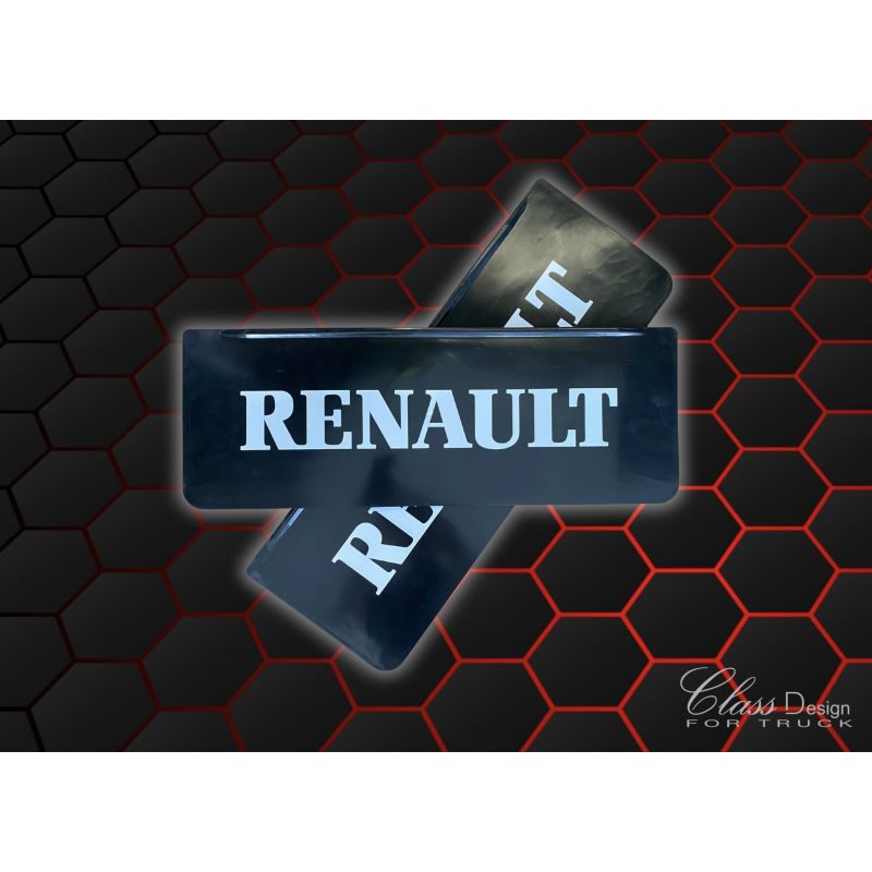 Bavette avant Renault Noir/Blanc Bavette avant Renault Noir/Blanc