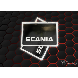 Bavette moyenne Scania Noir/Blanc 3D
