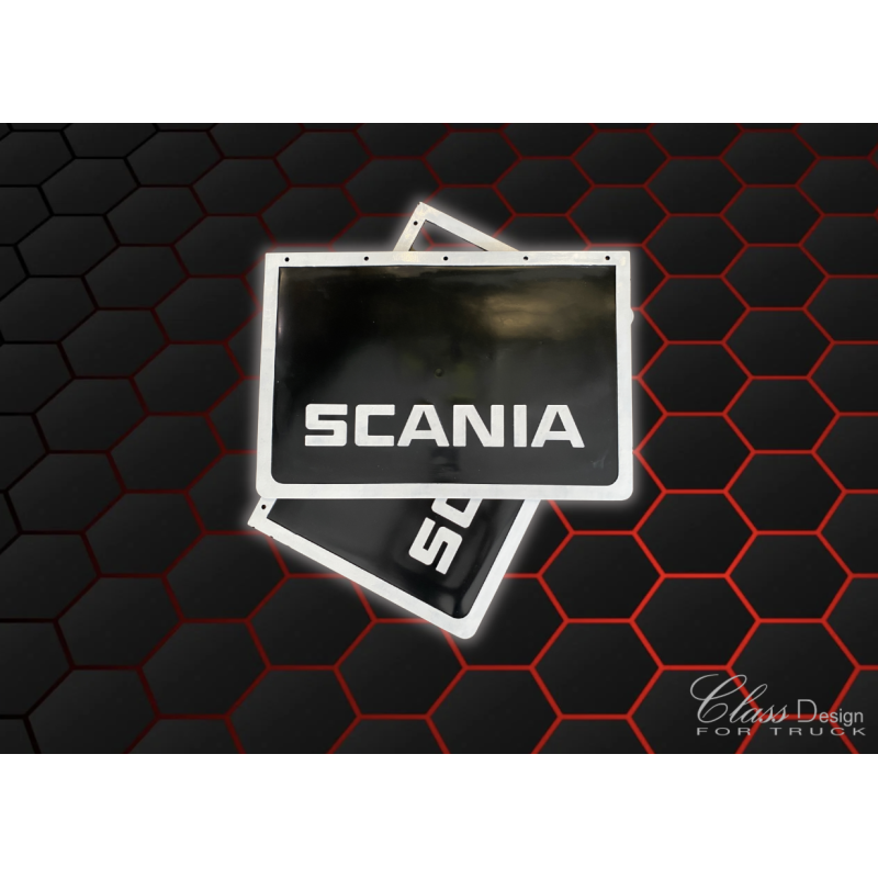 Bavette moyenne scania 3D Noir/Blanc Bavette moyenne scania 3D Noir/Blanc