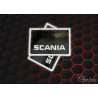 Bavette moyenne scania 3D Noir/Blanc