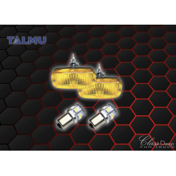 Pack 2 Talmu Jaune + 2 BA15S à LED Jaune