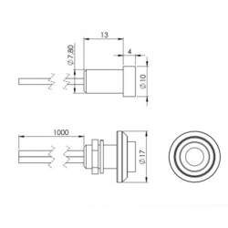LOT DE 5 LED RGB ENCASTRABLE - MINI SPOT LED - 24V - CHROME