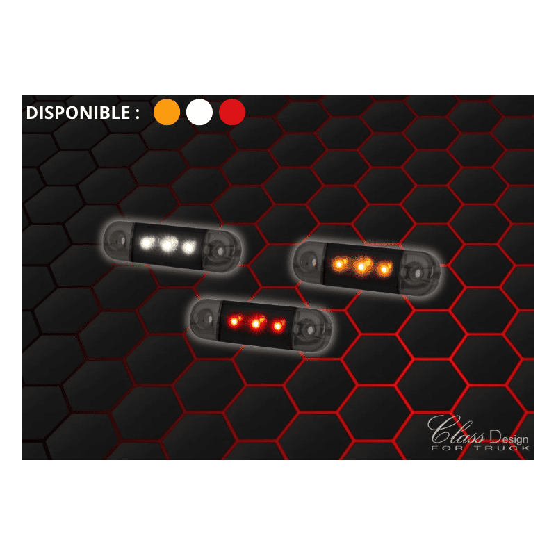 FEU DE POSITION 3 LEDS TEINTÉ FEU DE POSITION 3 LEDS TEINTÉ