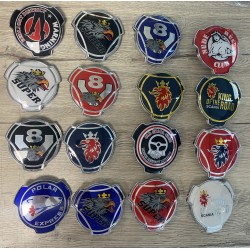 EMBLEME DE CALANDRE AVEC SOCLE CHROMÉ