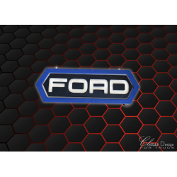 Fond de cabine Ford Bleu/ Noir éclairage RGB
