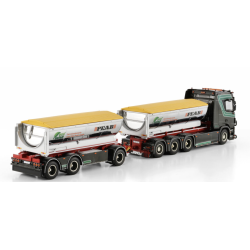 BYE PEAB ASFALT SCANIA R NORMAL CR20N RIGED TRUCK WITH HOOKLIFT SYSTEM 8X4 HOOKLIFT CONTAINER DRAWBAR TRAILER - 3 AXLE + ASPH...