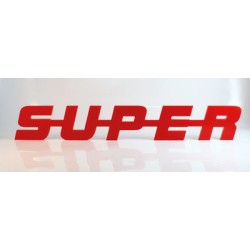 Emblème de calandre Super Rouge