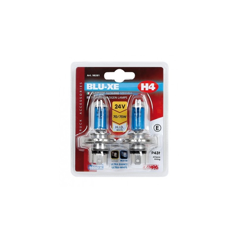 Lot ampoules H4 24V 70/75W