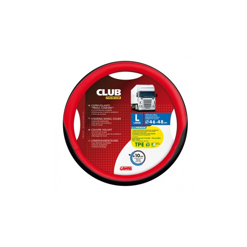 COUVRE VOLANT CLUB 46/48 ROUGE COUVRE VOLANT CLUB 46/48 ROUGE