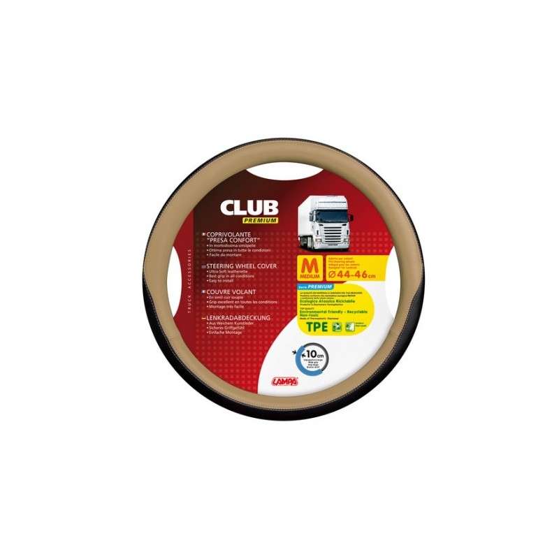 COUVRE VOLANT CLUB 44/46 BEIGE COUVRE VOLANT CLUB 44/46 BEIGE