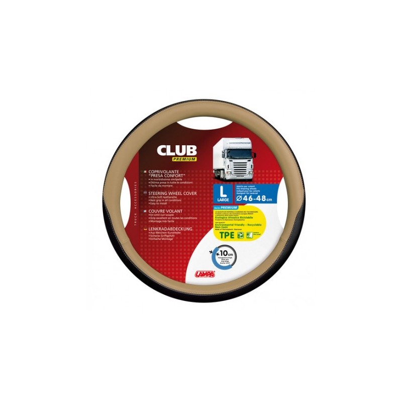COUVRE VOLANT CLUB 46/48 BEIGE COUVRE VOLANT CLUB 46/48 BEIGE