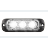 Feu flash blanc ultra plat 3 LED 12/24V